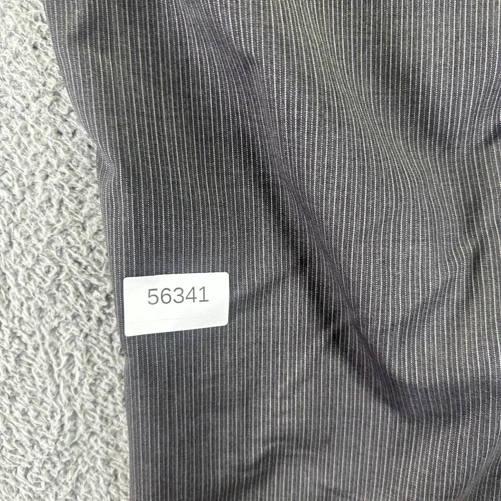 Banana Republic Pant 38x30 Gray Pinstripe Wool Dress Straight Preppy Business